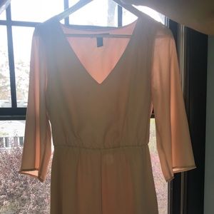 Fit and flare pink dress